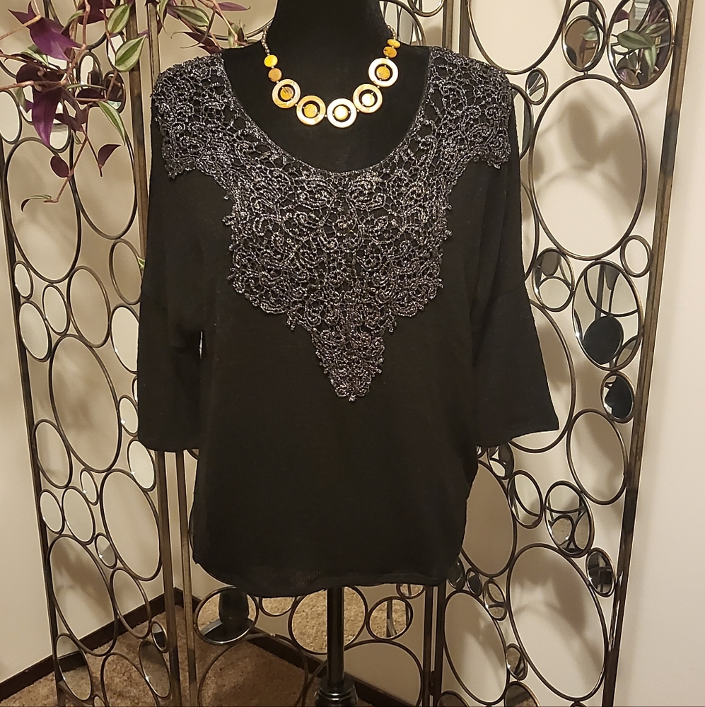 Studio Y Sexy Black Sweater